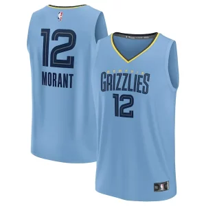 Fácil de llevar Ideal Lujoso Ja Morant Memphis Grizzlies Youth Fast Break Replica Player Jersey Statement Edition Light Blue