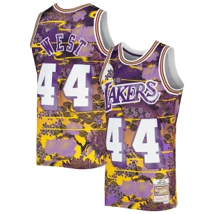 Maravilloso Jerry West Los Angeles Lakers 1971/72 Hardwood Classics Lunar New Year Swingman Jersey Purple