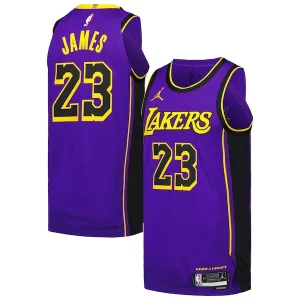 Maravilloso Versátil Exquisito LeBron James Los Angeles Lakers Jordan Brand Authentic Player Jersey Statement Edition Purple