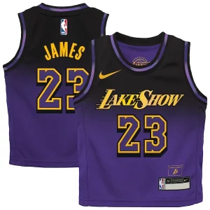 Delicioso LeBron James Los Angeles Lakers Nike Preschool 2024/25 Swingman Player Jersey City Edition Purple