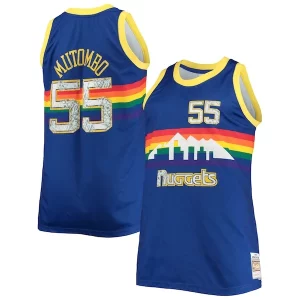 Comodo Dikembe Mutombo Denver Nuggets Big & Tall 1991/92 NBA 75th Anniversary Diamond Swingman Jersey Blue