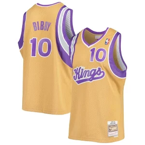 Cool Exquisito Mike Bibby Sacramento Kings 2005/06 Hardwood Classics Swingman Jersey Gold
