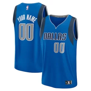 Hermoso Dallas Mavericks Youth Custom Fast Break Jersey Blue Icon Edition