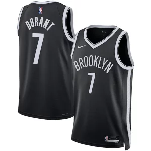 Cool Kevin Durant Brooklyn Nets Nike Unisex Swingman Jersey Icon Edition Black/White