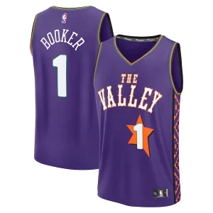 Perfecto Elegante Devin Booker Phoenix Suns Youth 2024/25 Fast Break Player Jersey City Edition Purple