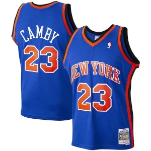 Sofisticado Robusto Marcus Camby New York Knicks 1998/99 Hardwood Classics Swingman Jersey Blue