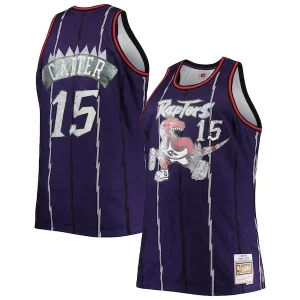 Práctico Hermoso Cool Vince Carter Toronto Raptors Big & Tall 1998/99 NBA 75th Anniversary Diamond Swingman Jersey Purple