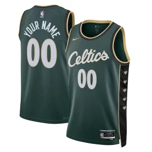 Original Boston Celtics Nike Unisex 2022/23 Swingman Custom Jersey City Edition Kelly Green