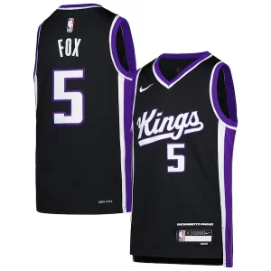 Moderno De'Aaron Fox Sacramento Kings Nike Youth Swingman Jersey Icon Edition Purple