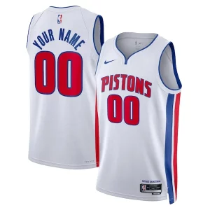 Resistente Lujoso Detroit Pistons Nike Unisex Swingman Custom Jersey White Association Edition