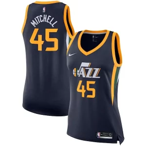Versátil Donovan Mitchell Utah Jazz Nike Women's Swingman Jersey Icon Edition Navy
