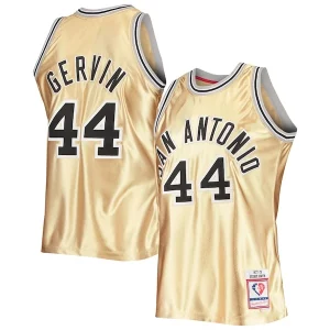 Maravilloso Magnífico Robusto George Gervin San Antonio Spurs 75th Anniversary 1977/78 Hardwood Classics Swingman Jersey Gold