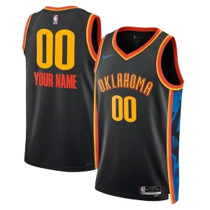 Comodo Oklahoma City Thunder Nike Unisex 2024/25 Custom Swingman Jersey City Edition Black