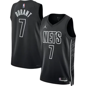 Atractivo Elegante Kevin Durant Brooklyn Nets Jordan Brand Unisex Swingman Jersey Statement Edition Black