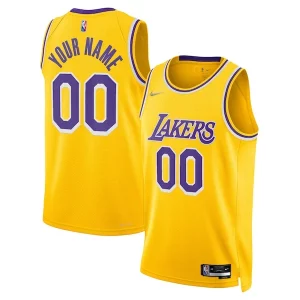 Chulo Fantástico Los Angeles Lakers Nike 2021/22 Diamond Swingman Custom Jersey Icon Edition Gold