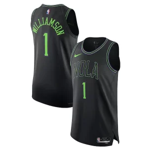 Fácil de llevar Nike Zion Williamson New Orleans Pelicans Authentic Jersey City Edition Black