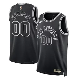 Práctico Estupendo Genial San Antonio Spurs Nike Unisex 2022/23 Custom Swingman Jersey Classic Edition Black