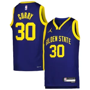 Lujoso Stephen Curry Golden State Warriors Jordan Brand Youth Swingman Jersey Statement Edition Blue