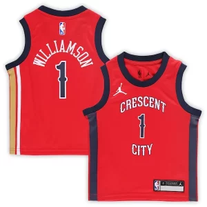Práctico Zion Williamson New Orleans Pelicans Jordan Brand Preschool 2022/23 Replica Jersey Statement Edition Red