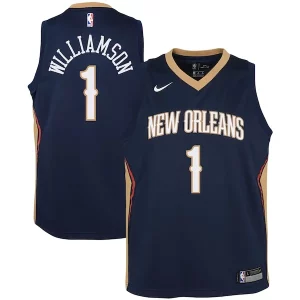 Magnífico Zion Williamson New Orleans Pelicans Nike Youth Swingman Jersey Icon Edition Navy/White