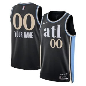 Magnífico Atlanta Hawks Nike Unisex 2023/24 Custom Swingman Jersey Black City Edition
