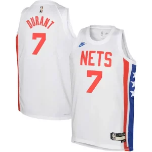 Genial Estupendo Increíble Kevin Durant Brooklyn Nets Nike Youth 2022/23 Swingman Jersey White Classic Edition