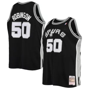 Chulo Atractivo Resistente David Robinson San Antonio Spurs 1998/99 Big & Tall Hardwood Classics Swingman Jersey Black
