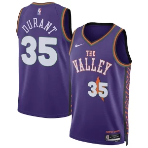 Estupendo Genial Increíble Kevin Durant Phoenix Suns Nike Unisex 2024/25 Swingman Player Jersey City Edition Purple