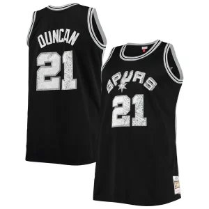 Robusto Tim Duncan San Antonio Spurs Big & Tall 1998/99 NBA 75th Anniversary Diamond Swingman Jersey Black