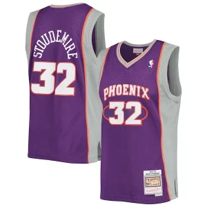 Clásico Magnífico Amar'e Stoudemire Phoenix Suns 2001/02 Hardwood Classics Swingman Jersey Purple/White