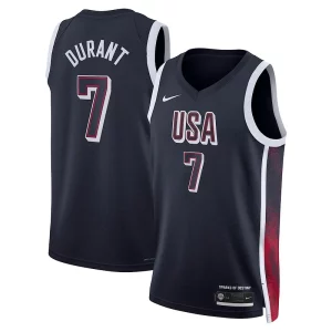 Fantástico Original Kevin Durant USA #7 Nike 2024 Swingman Player Jersey Navy