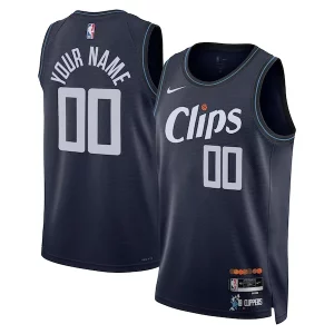 Único Chulo LA Clippers Nike Unisex 2023/24 Custom Swingman Jersey Navy City Edition