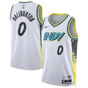 Resistente Tyrese Haliburton Indiana Pacers Nike Unisex 2024/25 Swingman Player Jersey City Edition White