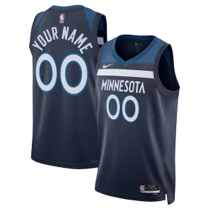Bonito Genial Minnesota Timberwolves Nike Unisex Swingman Custom Jersey Navy Icon Edition