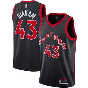 Increíble Pascal Siakam Toronto Raptors Jordan Brand 2020/21 Swingman Jersey Statement Edition Black
