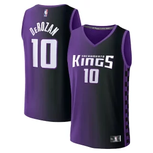 Versátil Increíble DeMar DeRozan Sacramento Kings Fast Break Replica Jersey Statement Edition Purple
