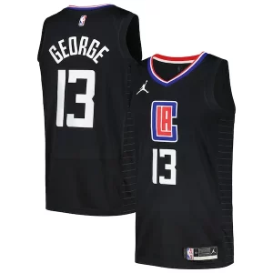 Resistente Sofisticado Genial Paul George LA Clippers Jordan Brand Nike Swingman Player Jersey Statement Edition Black
