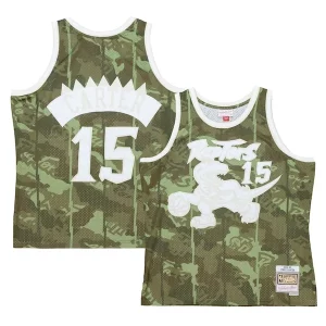 Resistente Vince Carter Toronto Raptors Hardwood Classics 1998/99 Ghost Green Swingman Jersey Camo