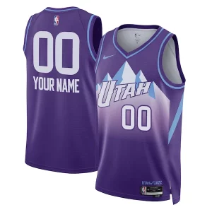 Hermoso Utah Jazz Nike Unisex 2024/25 Custom Swingman Jersey City Edition Purple