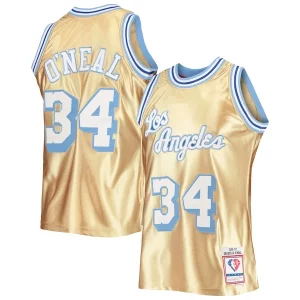 Exquisito Robusto Versátil Shaquille O'Neal Los Angeles Lakers 75th Anniversary 1996/97 Hardwood Classics Swingman Jersey Gold