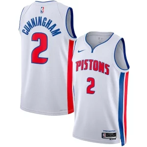 Único Cade Cunningham Detroit Pistons Nike Unisex Swingman Jersey Association Edition White/Blue