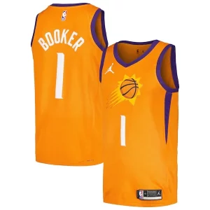 Magnífico Único Increíble Devin Booker Phoenix Suns Jordan Brand Swingman Player Jersey Statement Edition Orange