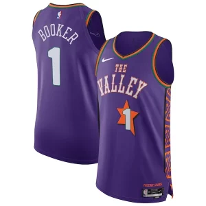 Resistente Fantástico Increíble Devin Booker Phoenix Suns Nike 2024/25 Authentic Player Jersey City Edition Purple