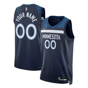 Clásico Original Minnesota Timberwolves Nike 2021/22 Diamond Swingman Custom Jersey Icon Edition Navy