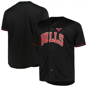 Fantástico Estupendo Hermoso Chicago Bulls Profile Big & Tall Pop Jersey Black