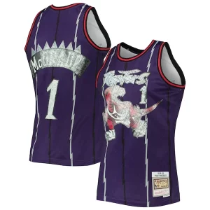Atractivo Robusto Tracy McGrady Toronto Raptors 1998/99 Hardwood Classics NBA 75th Anniversary Diamond Swingman Jersey Purple