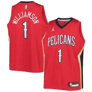 Ideal Zion Williamson New Orleans Pelicans Jordan Brand Youth 2020/21 Swingman Player Jersey Statement Edition Red