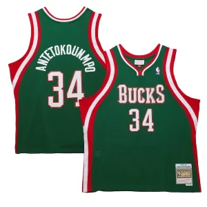 Duradero Moderno Chulo Giannis Antetokounmpo Milwaukee Bucks 2013/14 Hardwood Classics Swingman Jersey Hunter Green