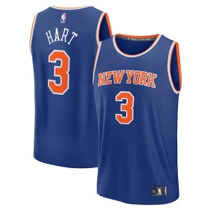 Hermoso Fácil de llevar Josh Hart New York Knicks Fast Break Replica Player Jersey Icon Edition Royal