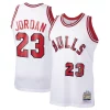 Sofisticado Clásico Michael Jordan Chicago Bulls 1984/85 Hardwood Classics Rookie Authentic Jersey White/Red